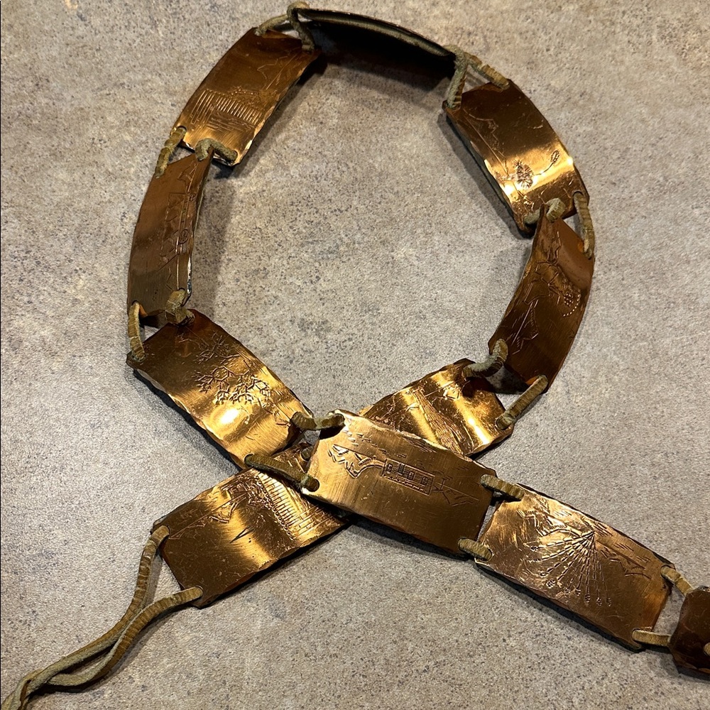 Vintage Copper Link Belt